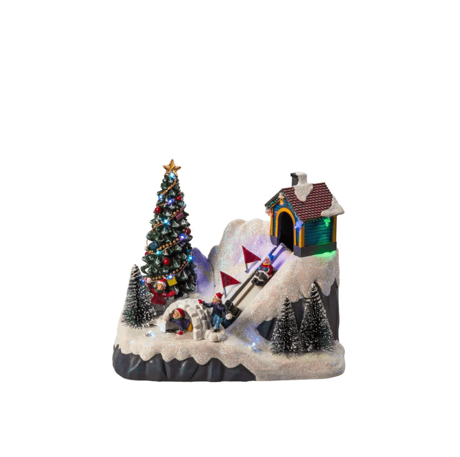 Vinterland LED 18cm Flerfärgad från Konstsmide - Placera f&ouml;rslagsvis p&aring; en byr&aring; i hallen eller i f&ouml;nstret i vardagsrummet.