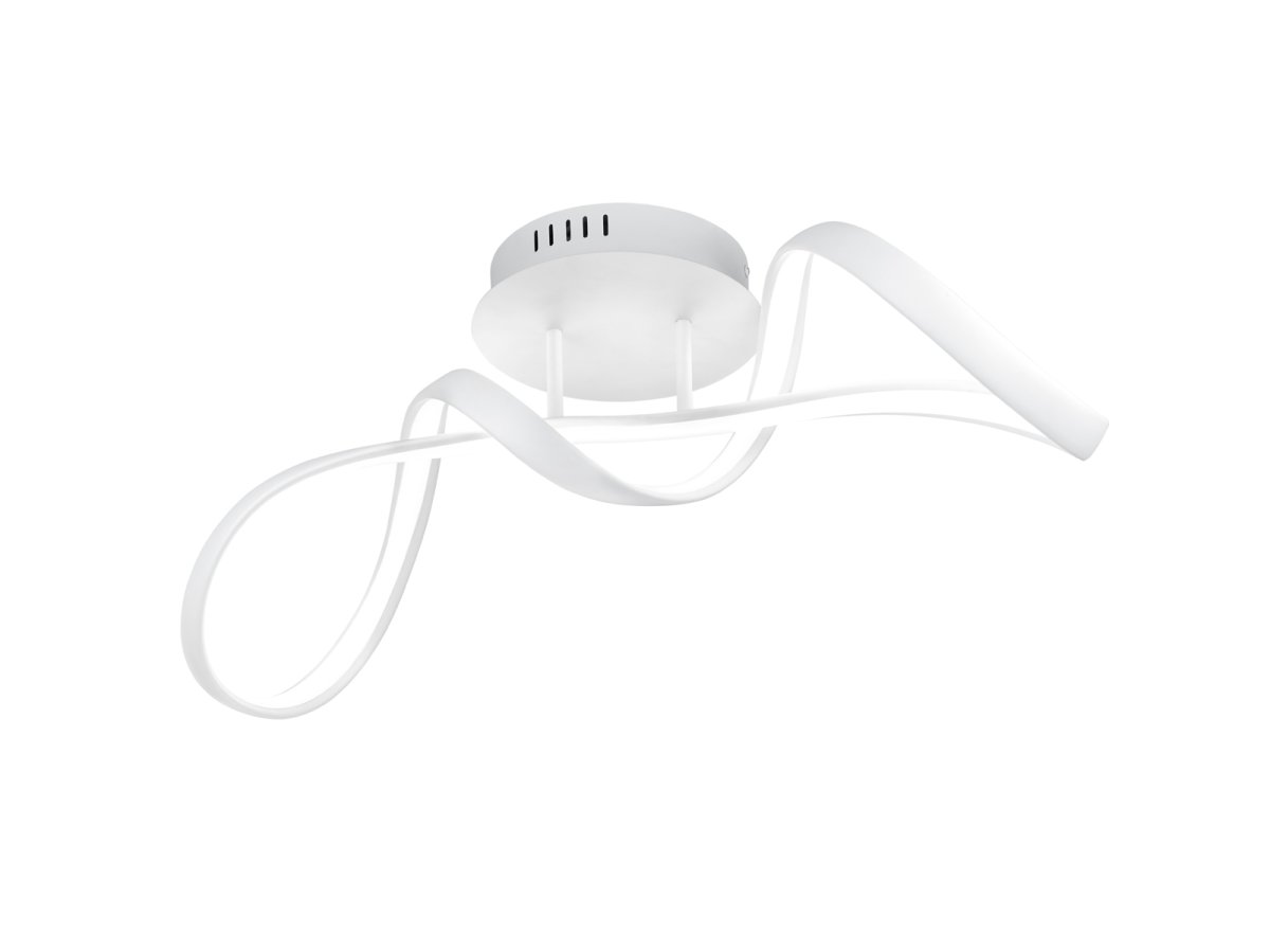 Perugia 60cm Vit plafond från Trio Lighting - Perugia &auml;r en unik takplafond med sv&auml;ngd, i&ouml;gonfallande design som blir en stils&auml;ker mittpunkt i ditt hem &ndash; &auml;ven n&auml;r den &auml;r sl&auml;ckt.