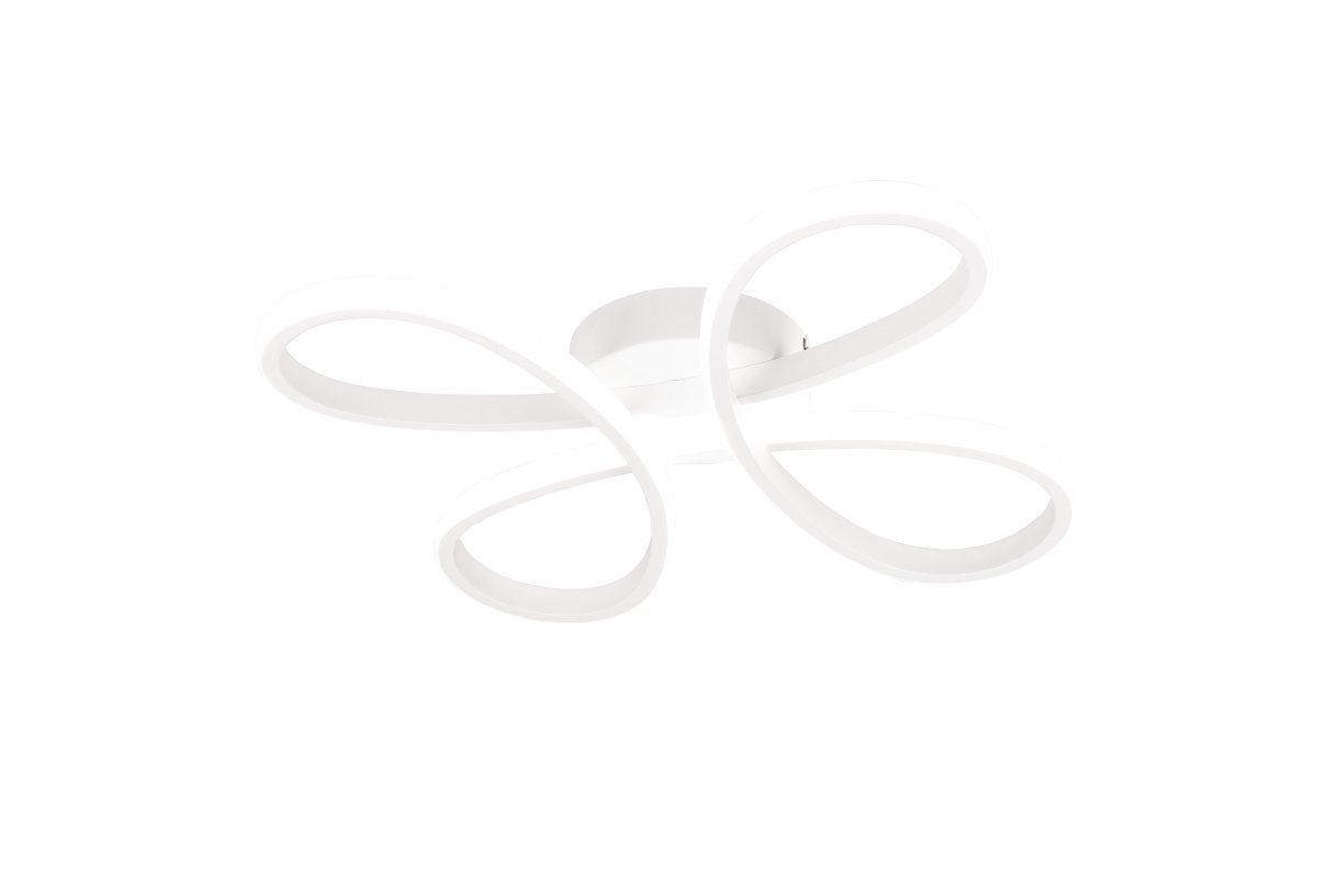 Fly 40cm Vit plafond från Trio Lighting - Plafonden Fly kombinerar modern design med funktionell belysning och blir en stilfull mittpunkt i vardagsrummet.