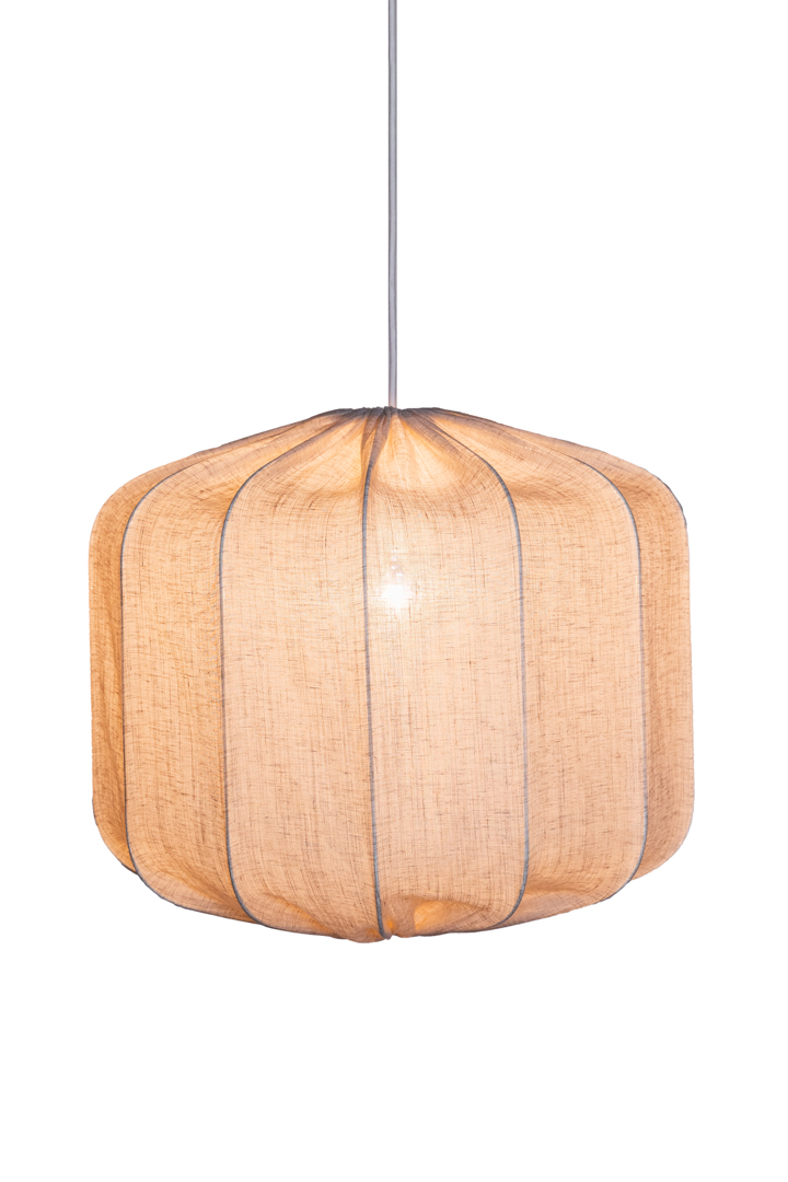 Dester skärm exkl. upphäng Ø58 Natur taklampa från Alde & Lind - Linnetyget ger lampsk&auml;rmen Dester ett sofistikerat och elegant uttryck.