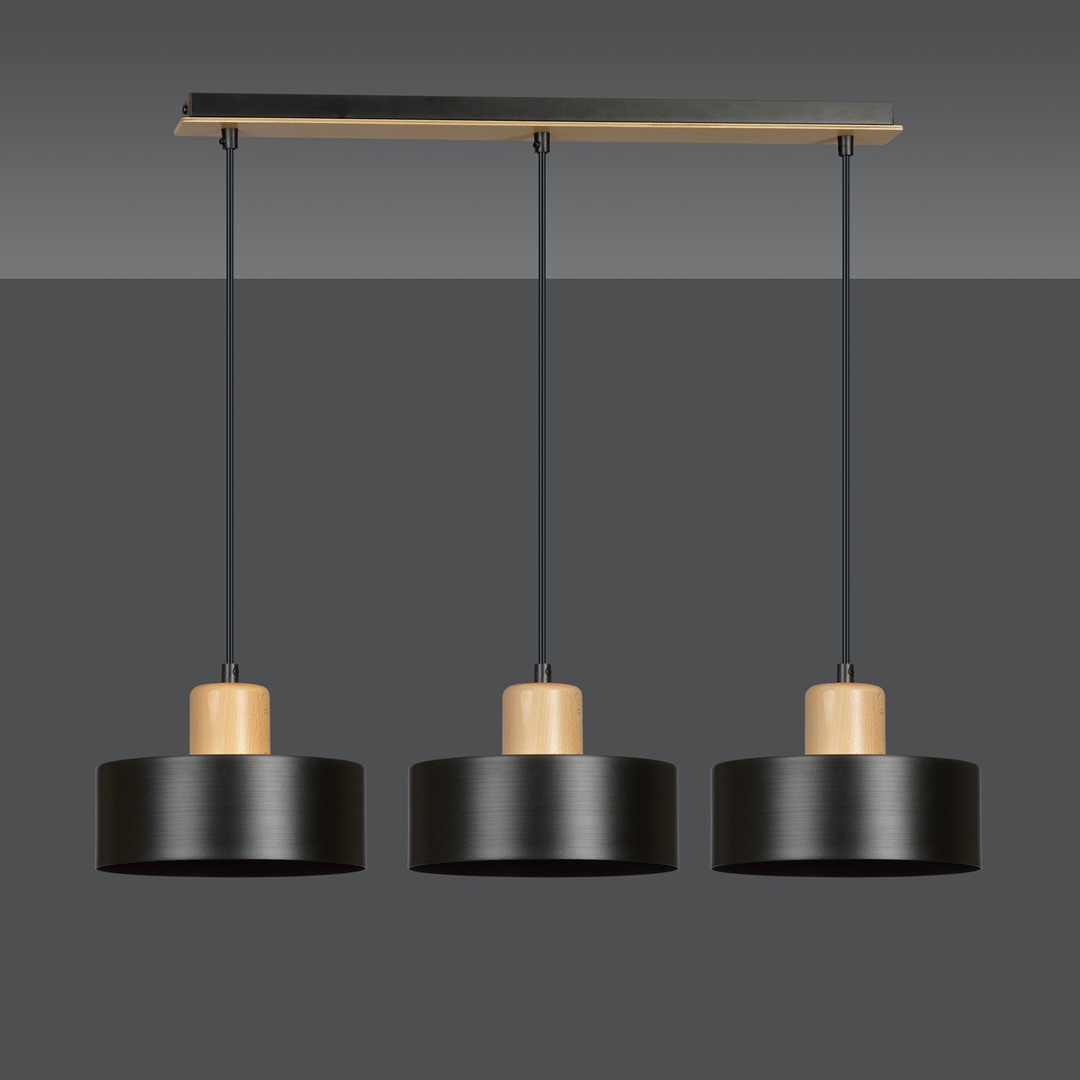 Torin 80cm Svart taklampa från Emibig Lighting - Torin &auml;r en modern serie taklampor med enkel form och stilren design &ndash; en modell som passar in i n&auml;stan alla typer av inredningar.