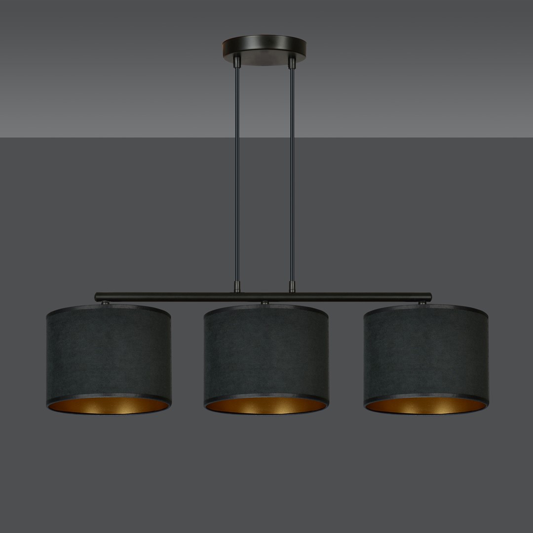 Hilde 72cm Svart taklampa från Emibig Lighting - Den enkla konstruktionen och den eleganta f&auml;rgskalan g&ouml;r Hilde till ett m&aring;ngsidigt val som sm&auml;lter in i m&aring;nga olika rum och stilar.