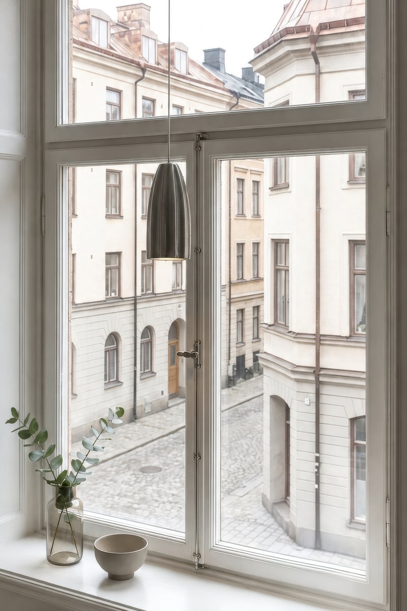 Clay Ø8 Grön fönsterlampa från Markslöjd - Clay passar perfekt i f&ouml;nstret d&auml;r den sprider ett behagligt ljus och blir ett fint blickf&aring;ng b&aring;de t&auml;nd och sl&auml;ckt.