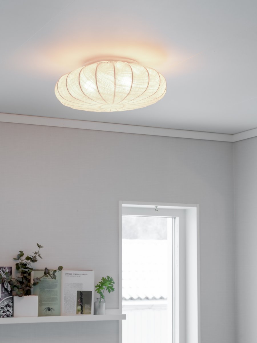 Florenzo Ø70 Grå plafond från PR Home - Plafond i linnetyg med vacker struktur.