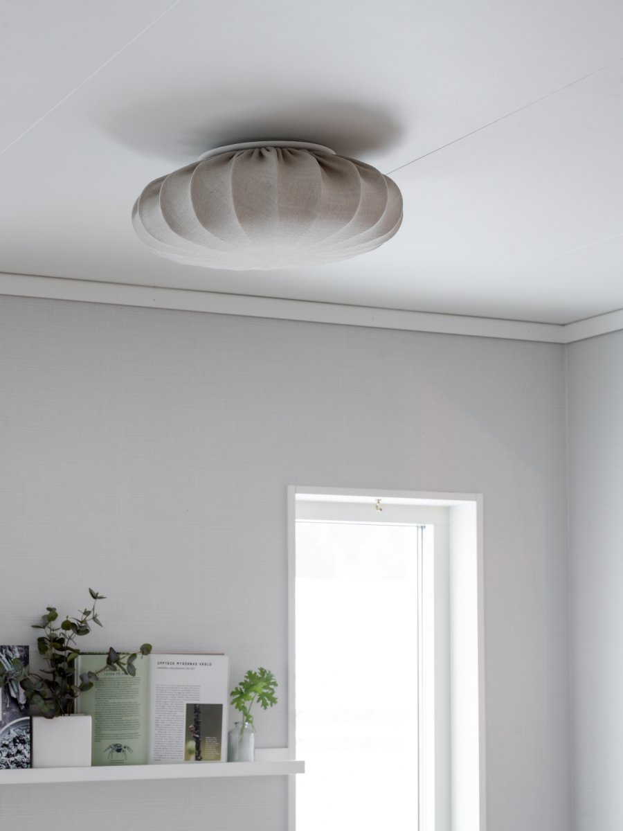Florenzo Ø70 Grå plafond från PR Home - Plafond i linnetyg med vacker struktur.