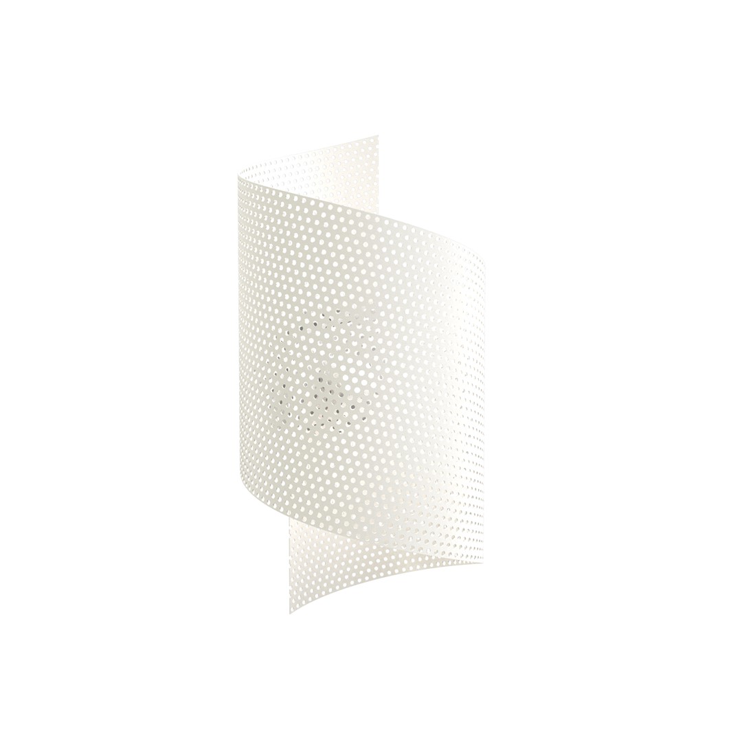 Spiral 30cm Vit vägglampa från Emibig Lighting - Spiral &ndash; tillverkad i metalln&auml;t som ger den ett okonventionellt och stilrent intryck.