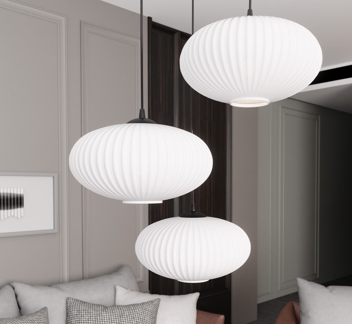 Coco Ø53 Vit taklampa från Emibig Lighting - Perfekt f&ouml;r vardagsrum och matplatser &ndash; Coco fungerar som en snygg accent i alla typer av inredningar.