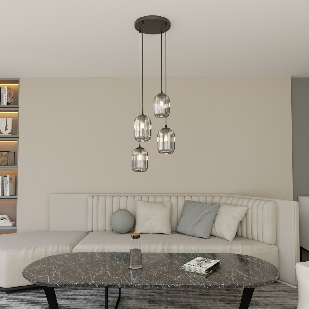 Verdi Ø30 Rökfärgad taklampa från Emibig Lighting - Den originella formen ger rummet karakt&auml;r och skapar en personlig stil med en ombonad k&auml;nsla.