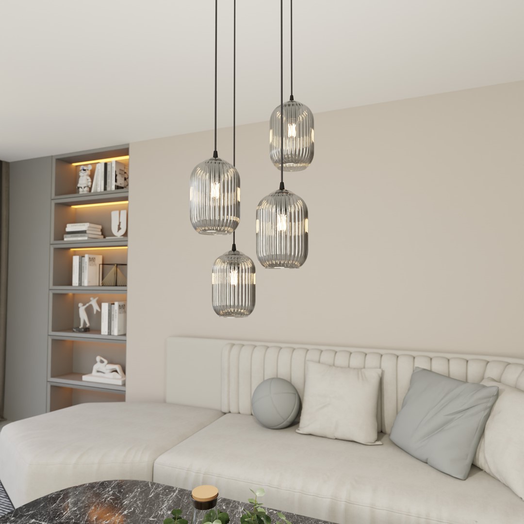 Verdi Ø30 Rökfärgad taklampa från Emibig Lighting - Den originella formen ger rummet karakt&auml;r och skapar en personlig stil med en ombonad k&auml;nsla.