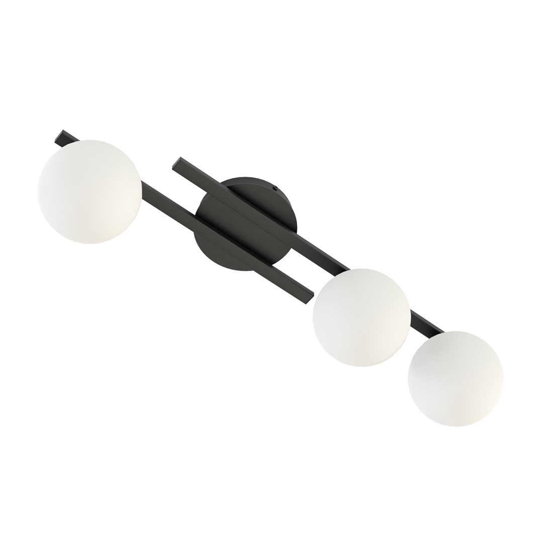 Kairo 74cm Svart/Vit plafond från Emibig Lighting - Den minimalistiska designen passar perfekt i alla hem och stilar.