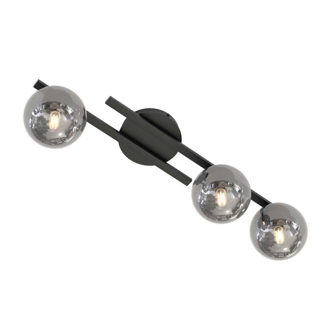 Kairo 74cm Svart/Rökfärgad plafond från Emibig Lighting - Den eleganta designen passar perfekt i alla hem och stilar.