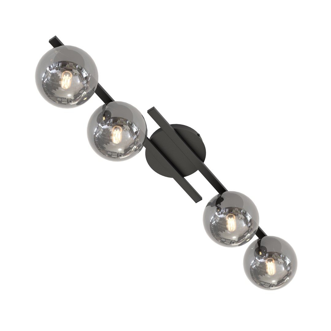 Kairo 87cm Svart/Rökfärgad plafond från Emibig Lighting - Den eleganta designen passar perfekt i alla hem och stilar.