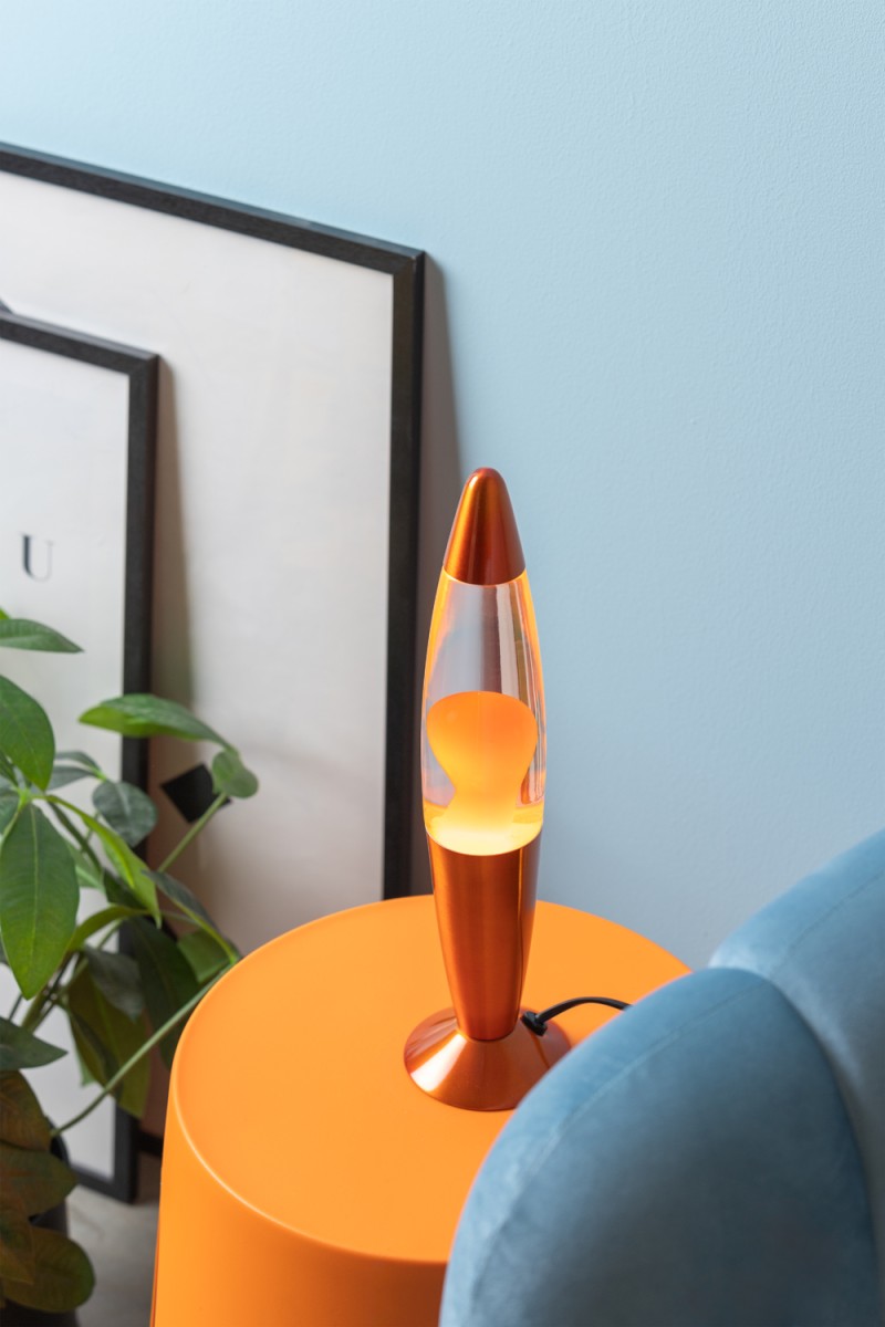 Rocket 35cm Orange barnlampa från Leitmotiv - Kombinationen av metall och glas tillsammans med den varma orange f&auml;rgen skapar ett enhetligt och effektfullt uttryck.