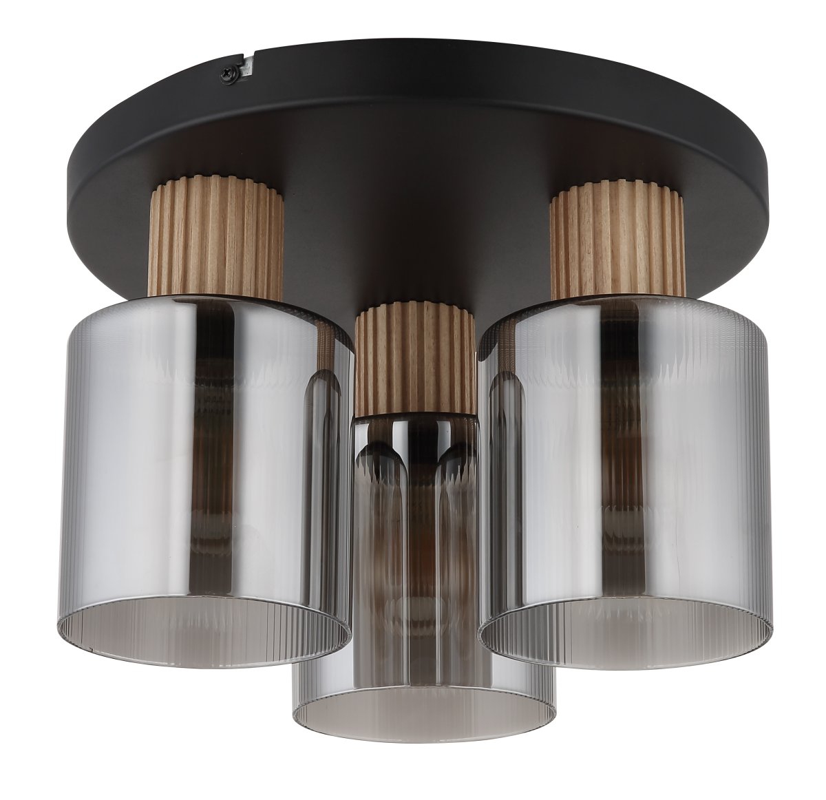Aleidis 3 Rökfärgad plafond från Globo Lighting - Aleidis &auml;r en modern plafond med elegant design.