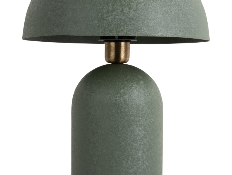 Boaz 43cm Grön bordslampa från Leitmotiv - Boaz bordslampa i metall har en modern och stilren design med en trendig, svampformad silhuett.