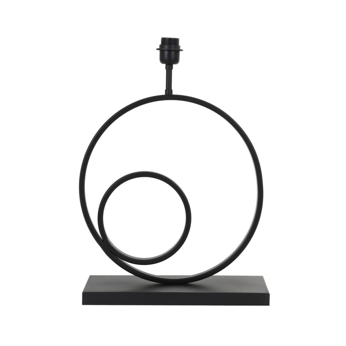 Omega 47cm Svart från Light & Living - Omega &auml;r en modern lampfot med industriella inslag av den mattsvarta metallen.
