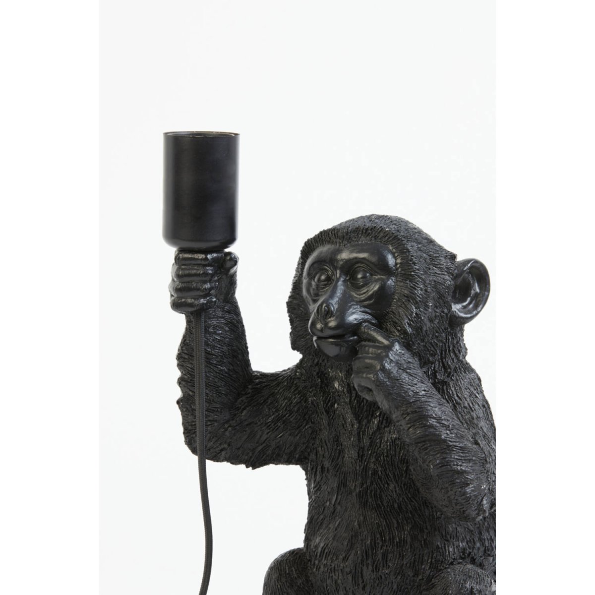Monkey 34cm Svart bordslampa från Light & Living - Monkey &auml;r en lekfull lampa med karakt&auml;r, l&aring;t den lysa upp ditt hem med sin unika och charmiga design!