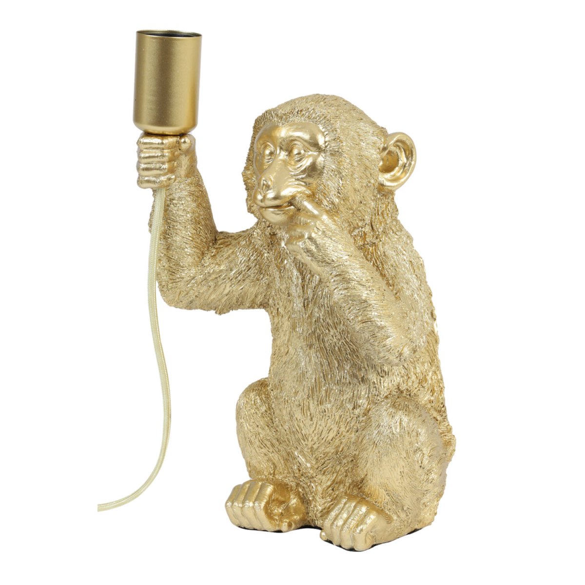Monkey 34cm Guld bordslampa från Light & Living - Monkey &auml;r en lekfull lampa med karakt&auml;r, l&aring;t den lysa upp ditt hem med sin unika och charmiga design!