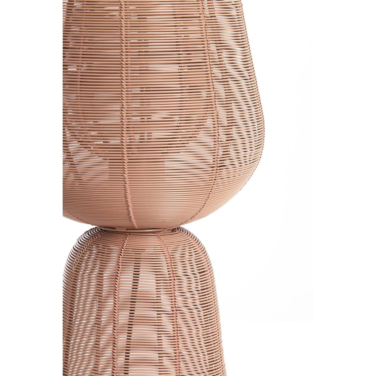 Aboso 42cm Rosa bordslampa från Light & Living - Dess unika form ger en modern och elegant k&auml;nsla, perfekt f&ouml;r att lyfta inredningen i b&aring;de industriella och skandinaviska hem.