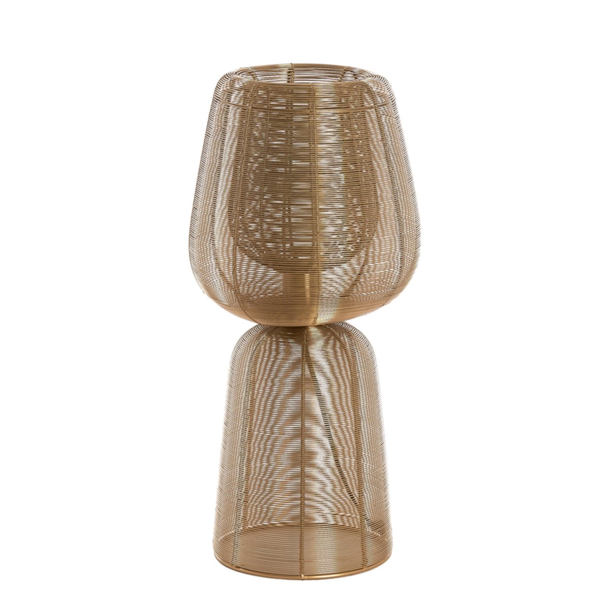 Aboso 54cm Guld bordslampa från Light & Living - Aboso &auml;r en stilren bordslampa av j&auml;rn med guld finish, d&auml;r den &ouml;ppna designen skapar ett vackert skuggspel.