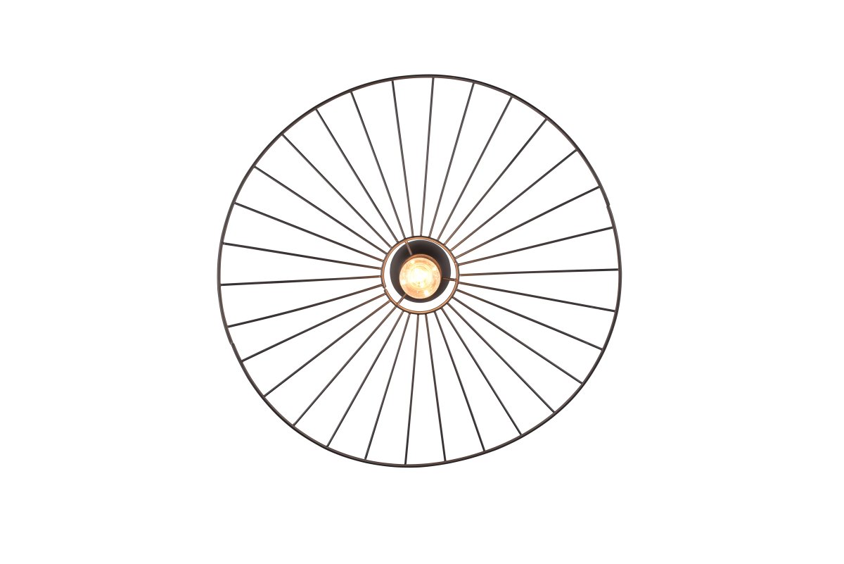 Chapeau Ø60 Svart plafond från Trio Lighting - Chapeau &auml;r en takplafond med b&ouml;jd finess och stark karakt&auml;r &ndash; ett stilrent statement i b&aring;de vardagsrum och sovrum.