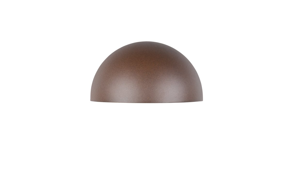Maas 27cm Rostbrun utelampa från Trio Lighting - Maas &auml;r en stilren v&auml;gglampa med mjukt rundad form i modern rostbrun nyans.