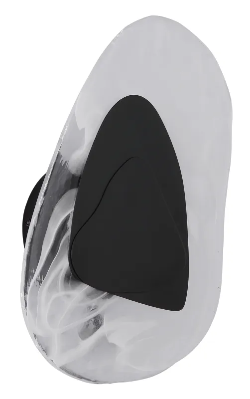 Dorsey 32cm Svart vägglampa från Globo Lighting - Dorsey v&auml;gglampa f&ouml;rtrollar med sin unika molnformade design och skapar en harmonisk atmosf&auml;r i varje rum.