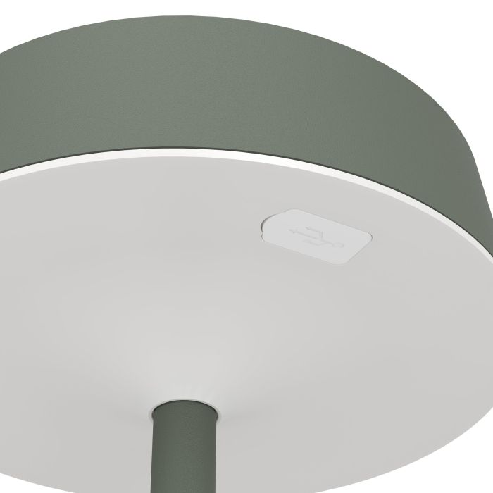 Simeri 30cm Grön solcellslampa från Eglo - Simeri&nbsp;&auml;r en stilren, solcellsdriven bordslampa som kombinerar form och funktion f&ouml;r b&aring;de inom- och utomhusbruk.