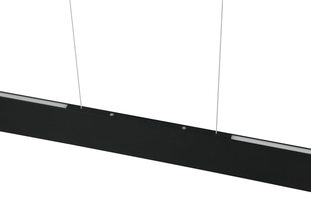 Galway 150cm Svart taklampa från Trio Lighting - Med sin touchfunktion kan du enkelt justera b&aring;de ljusstyrka och f&auml;rgtemperatur, vilket g&ouml;r den perfekt f&ouml;r b&aring;de arbetsbelysning och mysiga kv&auml;llar.