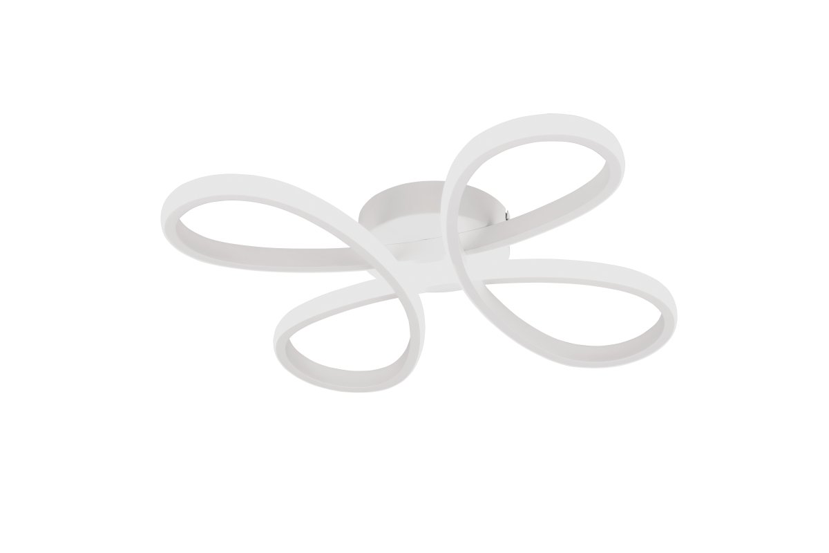 Fly 40cm Vit plafond från Trio Lighting - Plafonden Fly kombinerar modern design med funktionell belysning och blir en stilfull mittpunkt i vardagsrummet.
