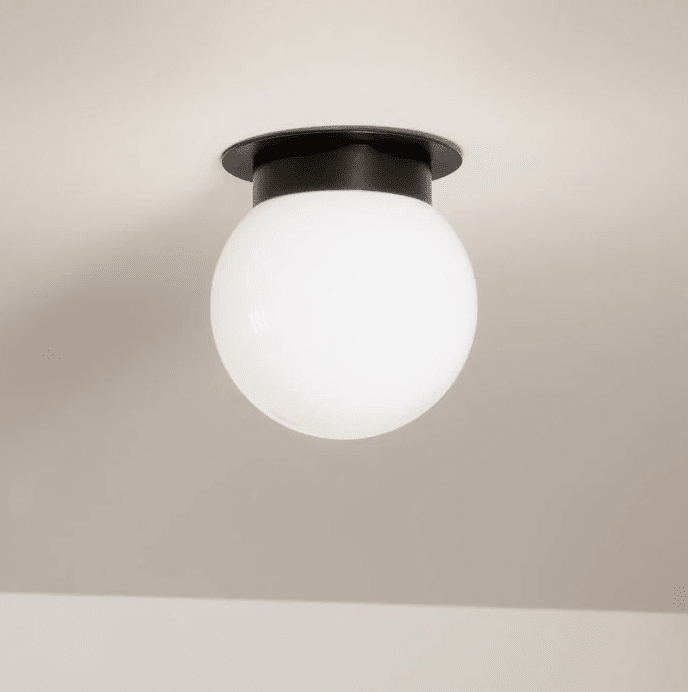 Albers Ø20 Svart plafond från Elstead Lighting - Albers plafond ger ett vackert och j&auml;mnt ljus, b&aring;de ensam eller flera tillsammans.