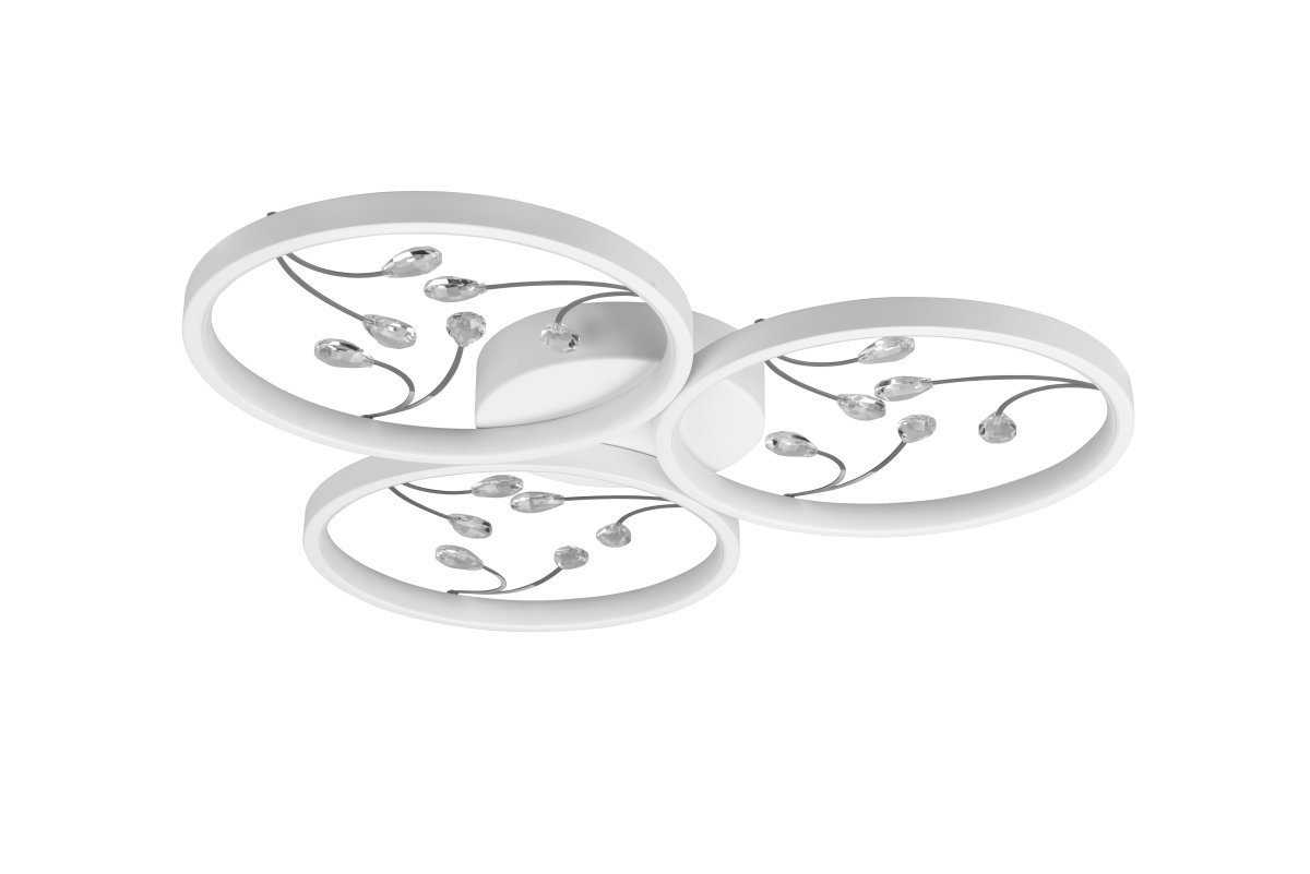 Groovy Ø62 Vit plafond från Trio Lighting - Med en integrerad SWITCH-dimmer kan ljusstyrkan justeras i tre niv&aring;er via en vanlig str&ouml;mbrytare.