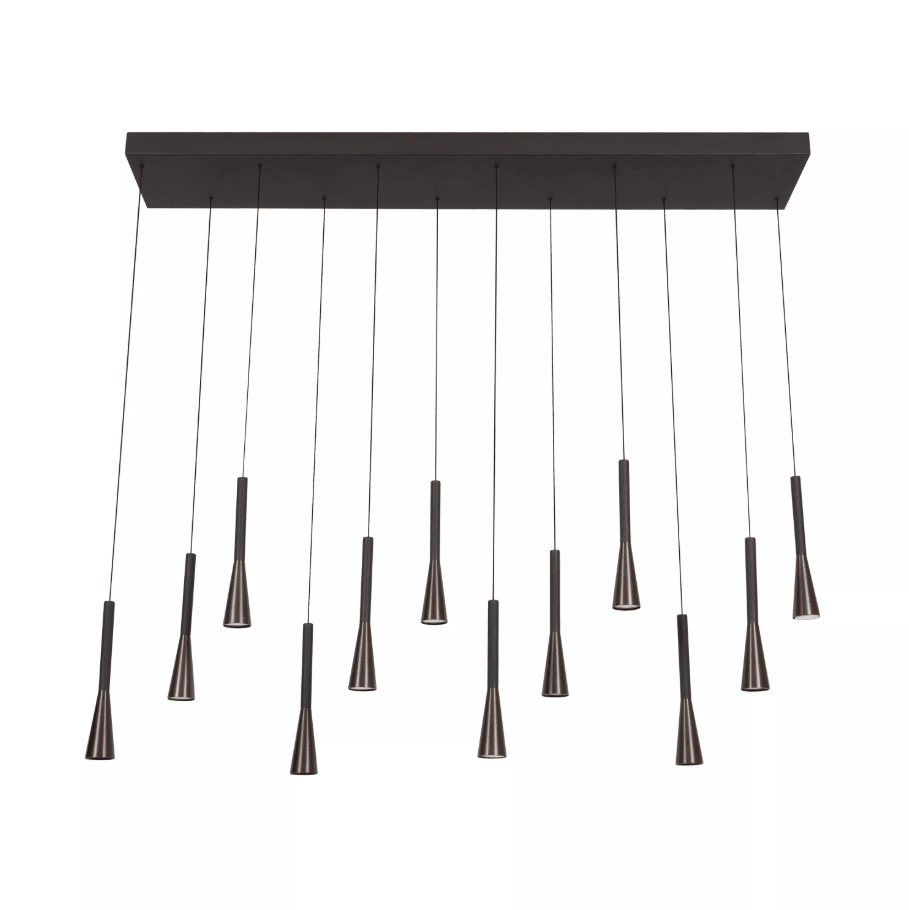 Joakim 135cm Brun taklampa från Lucide - F&auml;rgtemperaturen g&aring;r att st&auml;lla in vid installation mellan 2700K varmvitt ljus eller 4000K vitt ljus f&ouml;r att matcha alla behov.