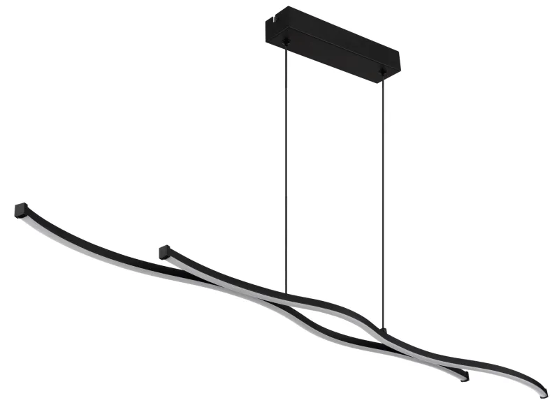 Boyd 110cm Svart taklampa från Globo Lighting - Ge ditt hem en modern touch med denna stilrena taklampa och njut av den perfekta balansen mellan design och funktion.