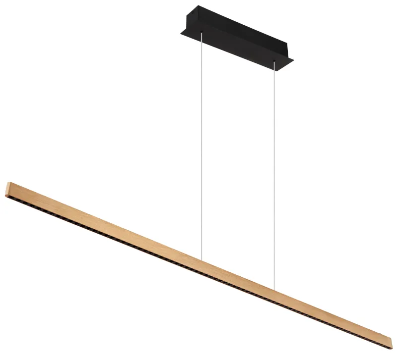 Dentsy 150cm Koppar taklampa från Globo Lighting - Med den smidiga touchknappen f&ouml;r av/p&aring; och den stegl&ouml;sa touchdimmern kan du enkelt justera ljusstyrkan efter &ouml;nskem&aring;l.