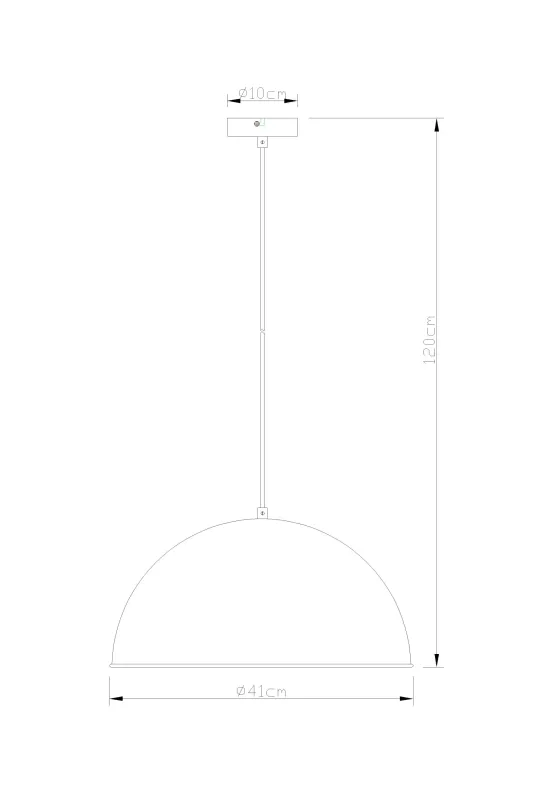 Lenn Ø40 Svart taklampa från Globo Lighting - Den guldf&auml;rgade insidan av sk&auml;rmen, med en diameter p&aring; 41 cm, skapar en varm och inbjudande ljuseffekt.