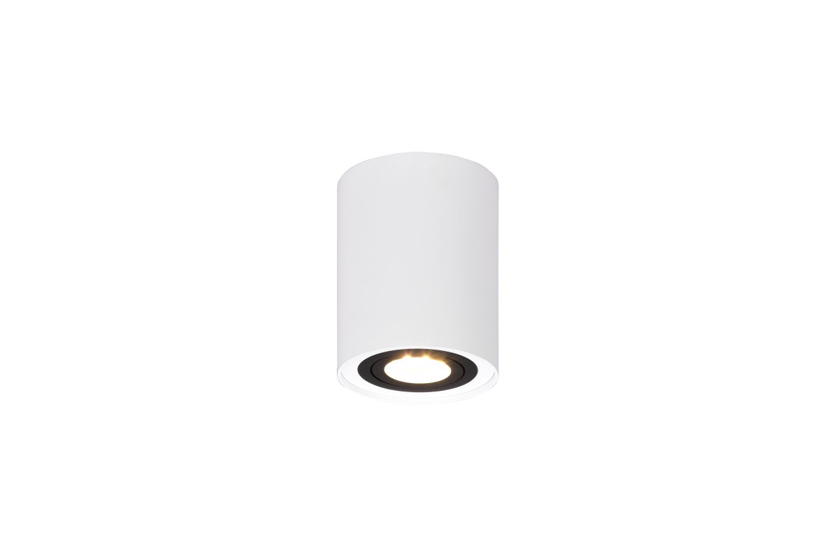 Cookie Vit spotlight från Trio Lighting - Den tidl&ouml;sa metalldesignen i svartvitt sm&auml;lter perfekt in i moderna inredningsstilar och ger rummet en stilfull och funktionell belysning.
