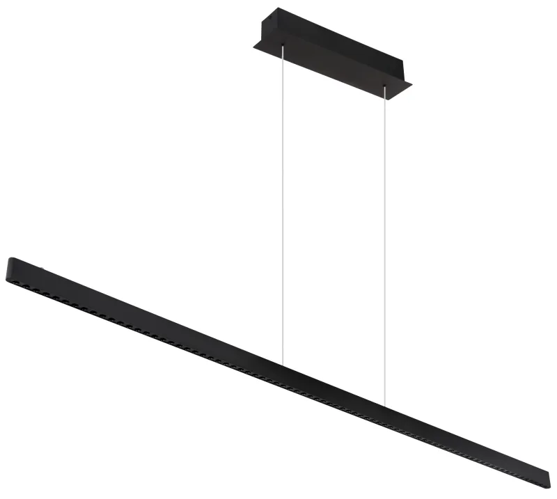 Dentsy 150cm Svart taklampa från Globo Lighting - Med den smidiga touchknappen f&ouml;r av/p&aring; och den stegl&ouml;sa touchdimmern kan du enkelt justera ljusstyrkan efter &ouml;nskem&aring;l.