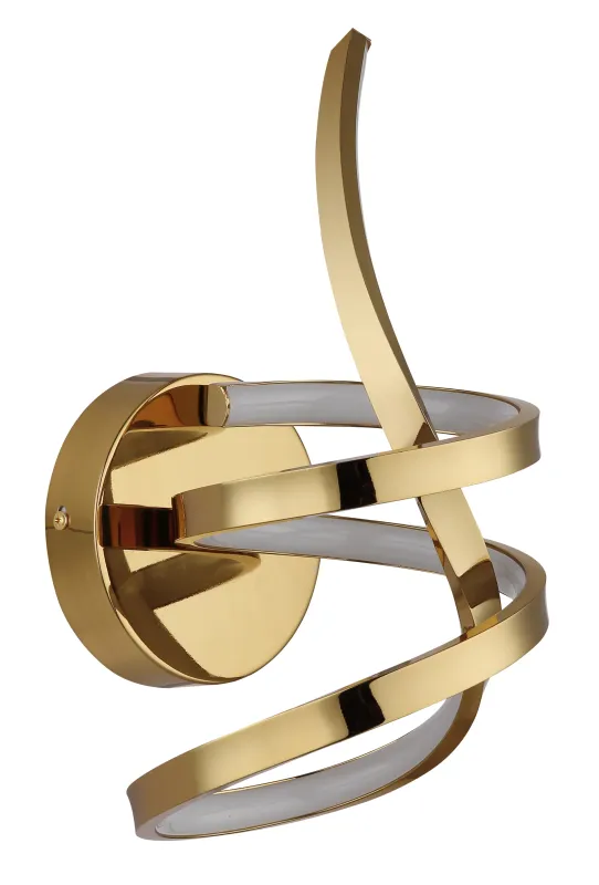 Iduna Ø35 Guld vägglampa från Globo Lighting - Iduna &auml;r en v&auml;gglampa som f&ouml;renar elegant design med funktionell belysning och blir en stilfull detalj i varje rum.