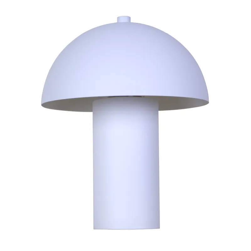 Bert 26cm Vit bordslampa från Globo Lighting - Med sin minimalistiska elegans sm&auml;lter bert harmoniskt in i moderna hem och blir en stilfull inredningsdetalj.