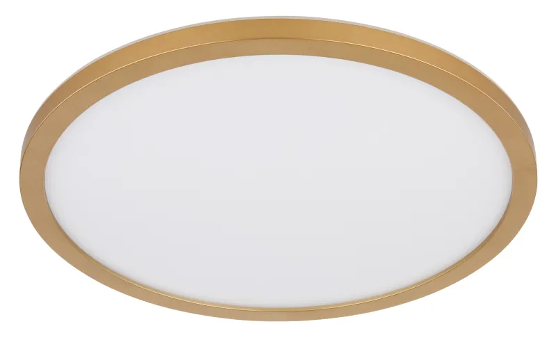 Sapana Ø42 Mässing badrumslampa från Globo Lighting - Lampan &auml;r tillverkad av matt m&auml;ssingsf&auml;rgad och vit plast, vilket ger ett mjukt och bl&auml;ndfritt ljus.