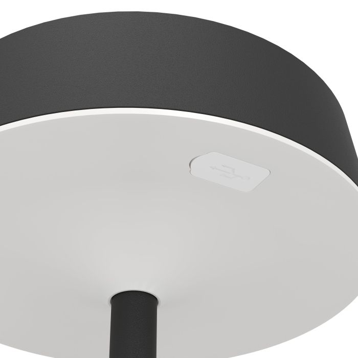 Simeri 30cm Svart solcellslampa från Eglo - Simeri&nbsp;&auml;r en stilren, solcellsdriven bordslampa som kombinerar form och funktion f&ouml;r b&aring;de inom- och utomhusbruk.