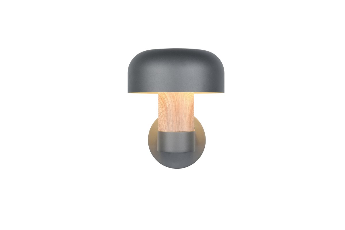 Fraser 24cm Imitation av trä utelampa från Trio Lighting - Fraser &auml;r tillverkad av gjuten aluminium och kombinerar modern minimalism med naturn&auml;ra detaljer.