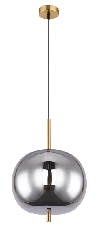Blacky Ø30 Mässing taklampa från Globo Lighting - En stilren armatur som skapar en st&auml;mningsfull och elegant belysning i ditt hem,&nbsp;perfekt i vardagsrum eller matsal.