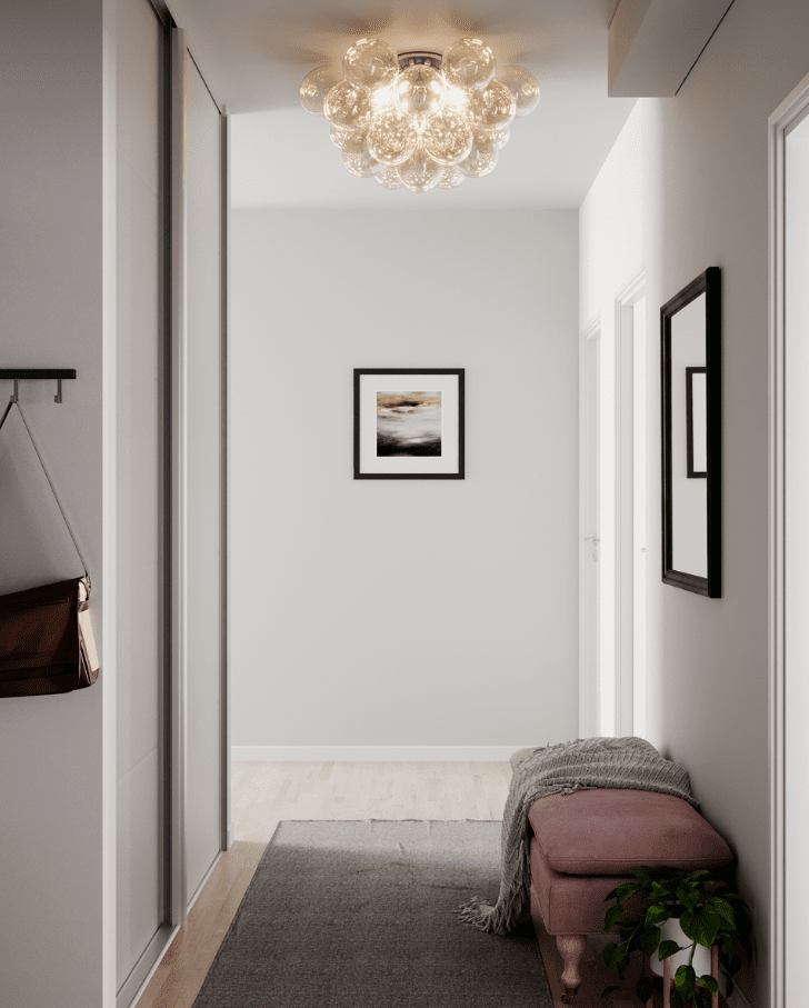 Gross Ø70 Amber plafond från By Rydéns - De handgjorda glaskulorna ger en unik k&auml;nsla av kvalitet och hantverk, samtidigt som de sprider ett fint och behagligt sken som fyller rummet med en mjuk och inbjudande atmosf&auml;r.