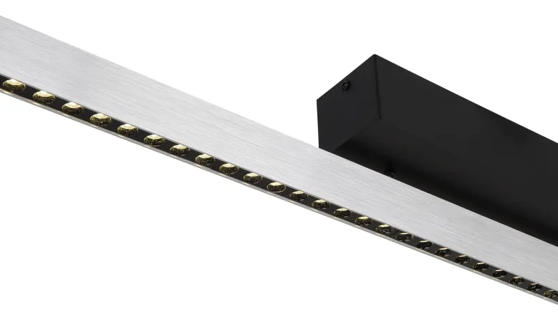 Dentsy 120cm Stål taklampa från Globo Lighting - Med den smidiga touchknappen f&ouml;r av/p&aring; och den stegl&ouml;sa touchdimmern kan du enkelt justera ljusstyrkan efter &ouml;nskem&aring;l.