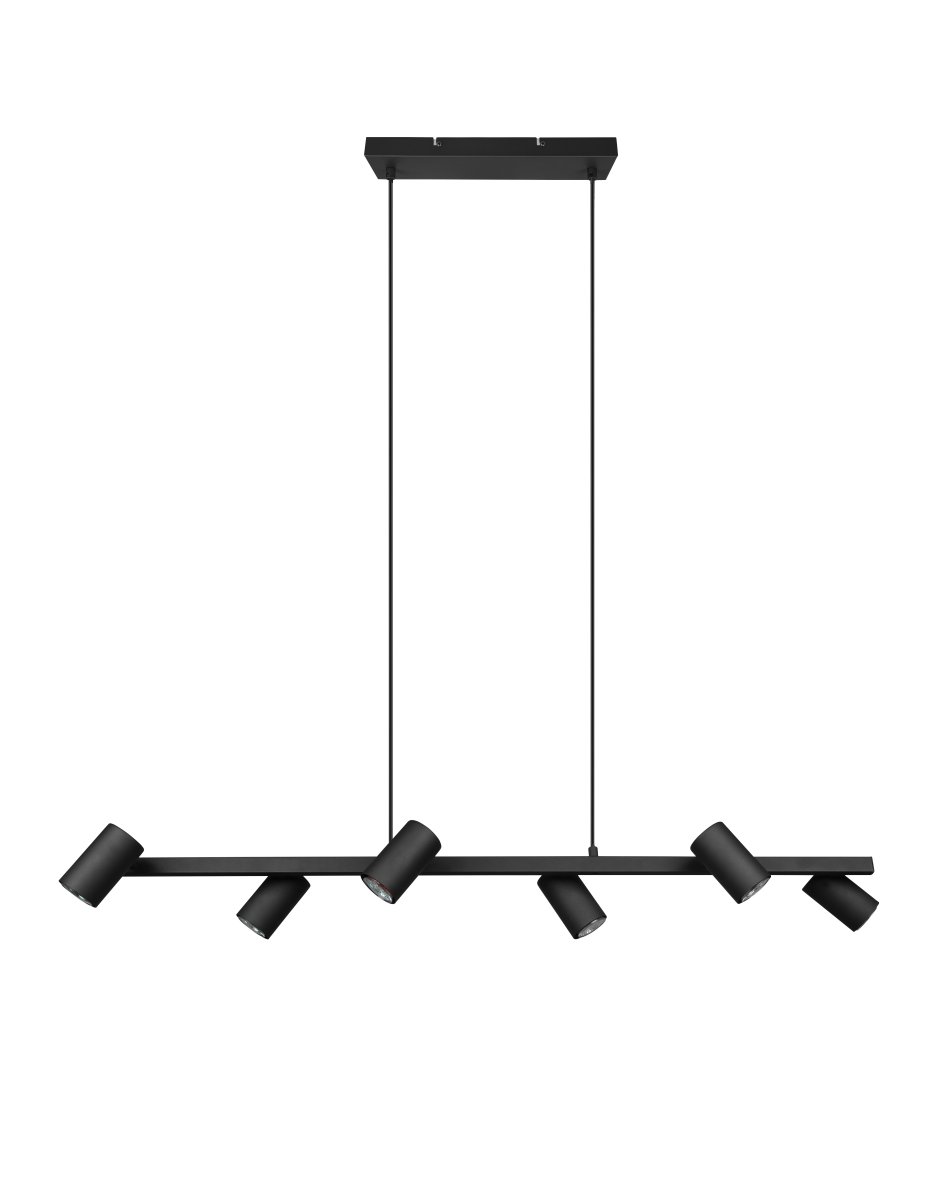 Marley 115cm Svart taklampa från Trio Lighting - Marley är en modern och stilren takpendel som kombinerar funktionalitet med en minimalistisk design.