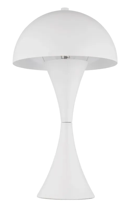 Dima 36cm Vit bordslampa från Globo Lighting - Perfekt f&ouml;r moderna milj&ouml;er, d&auml;r den ger en sofistikerad touch samtidigt som den sprider behagligt ljus.