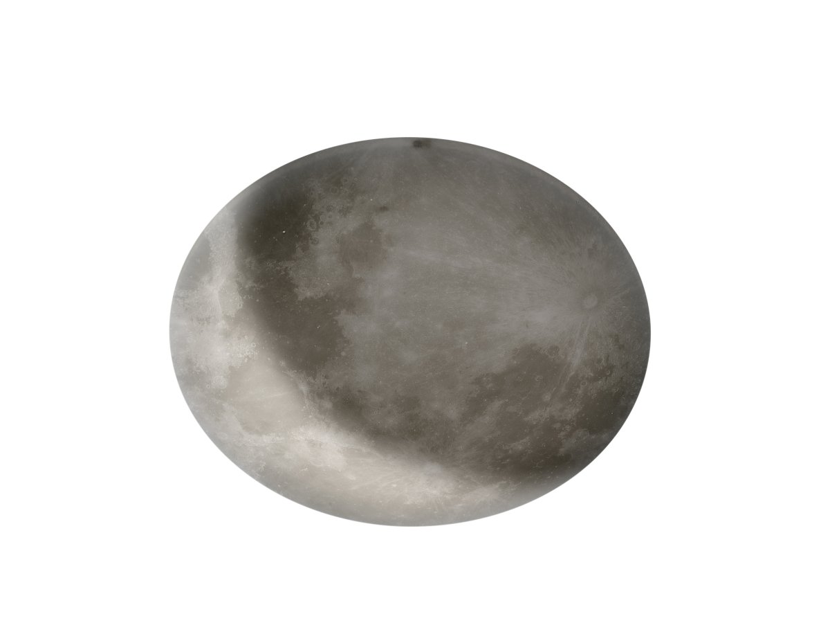 Lunar Ø60 Grå plafond från Trio Lighting - Den integrerade dimmern justerar ljusstyrkan, och en nattljusfunktion ger extra komfort.