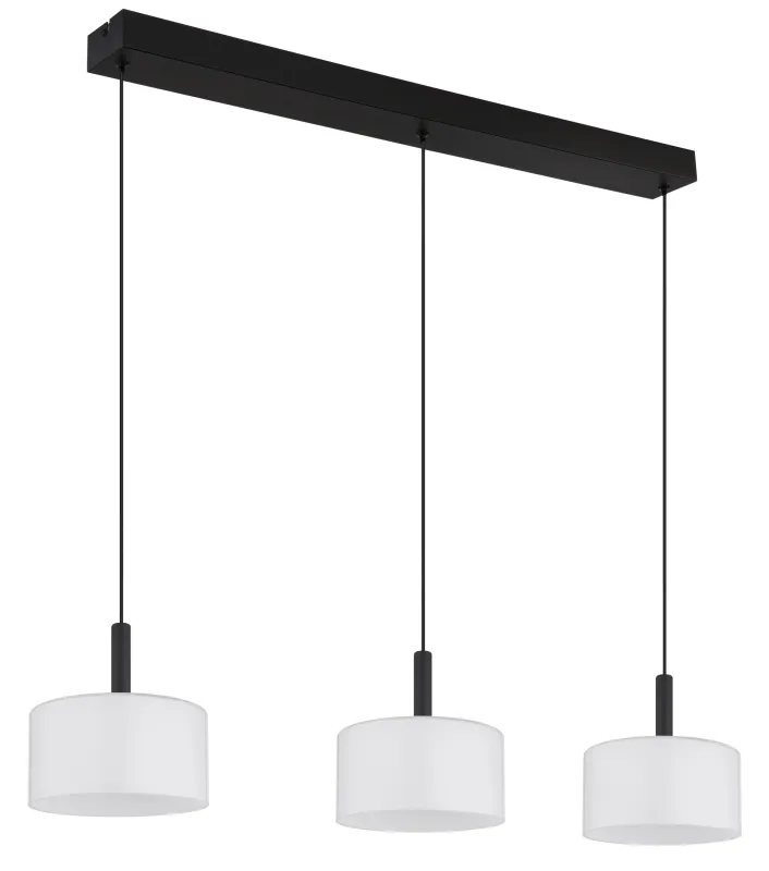 Trenton 96cm Vit taklampa från Globo Lighting - Denna takpendel &auml;r idealisk f&ouml;r matsalar och k&ouml;k, d&auml;r den skapar en inbjudande atmosf&auml;r och ett stilrent uttryck.